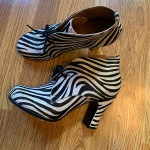 John Fluevog Zebra Bootie